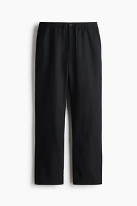 Regular-Fit Linen-Blend Pants