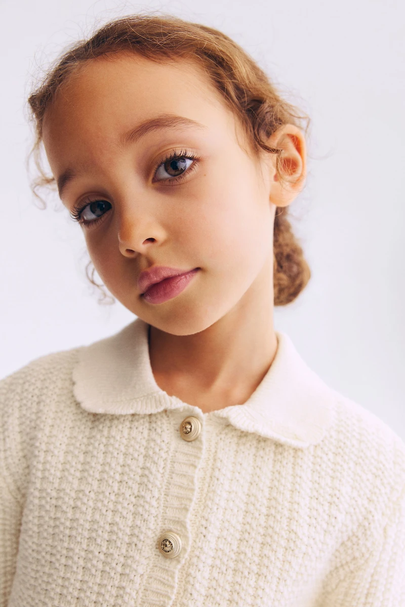 Textured-Knit Cardigan