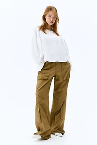 Blouse à nouer en coton