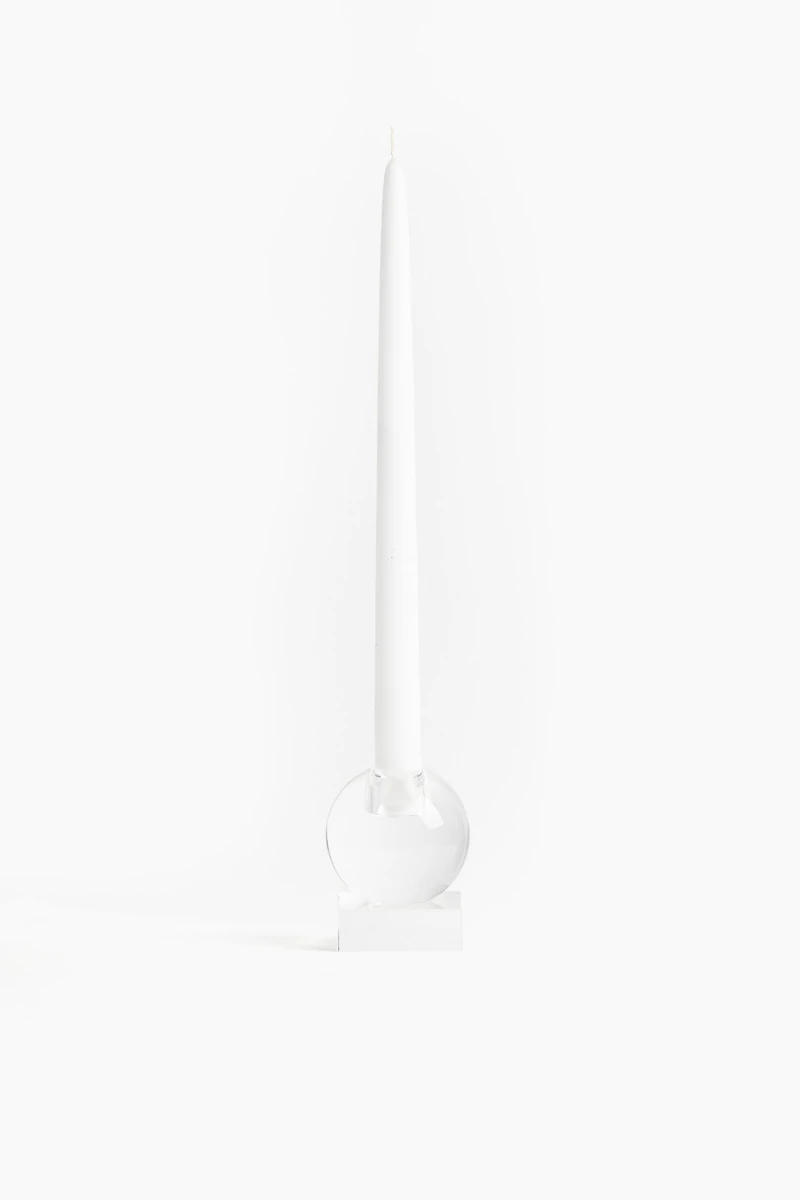 Low Glass Candleholder