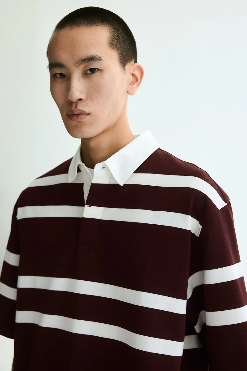 Loose-Fit Cotton Rugby Shirt