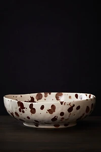 Plat de service en grès cérame