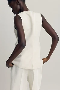 Linen-Blend Bermuda Shorts