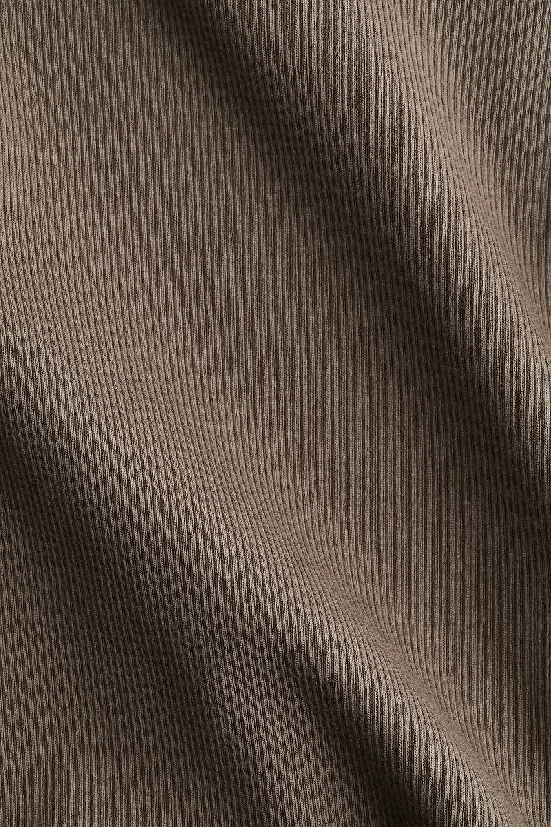 Ribbed Cotton Jersey Top