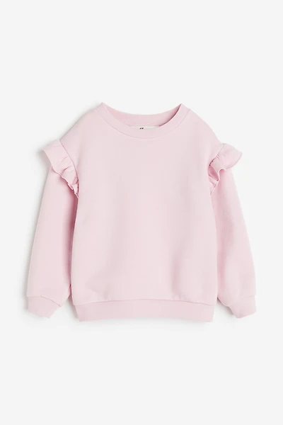 Ruffle-trimmed Sweatshirt