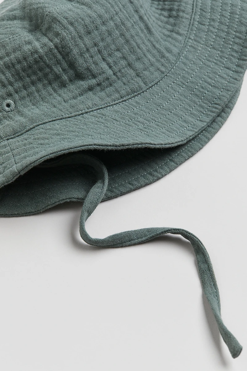 Cotton Muslin Bucket Hat