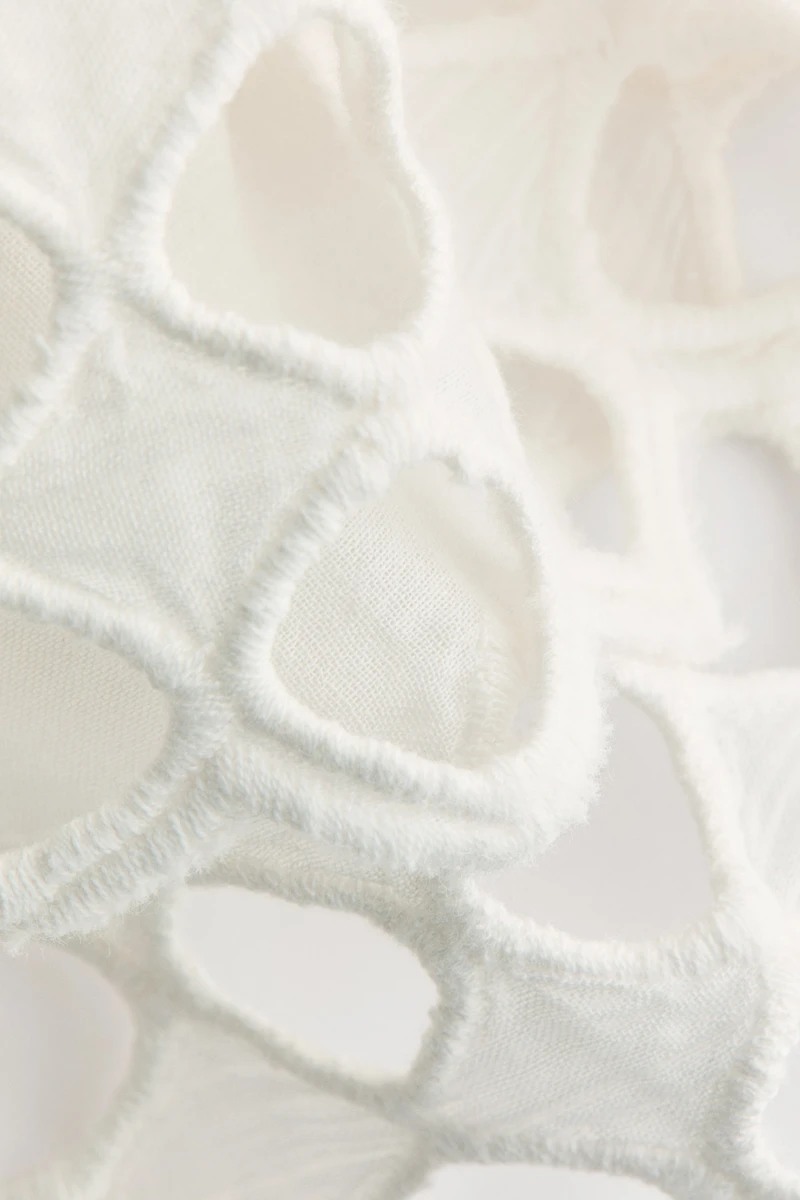 Tiered Eyelet Embroidery Skirt