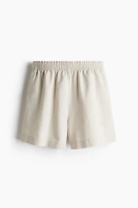 Linen-Blend Shorts