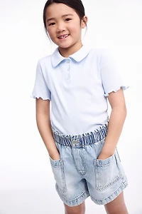 Loose Fit Denim Shorts