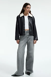 Veste avec col en polar