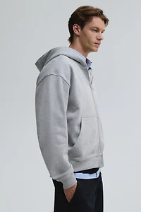 Boxy Loose-Fit Hooded Jacket