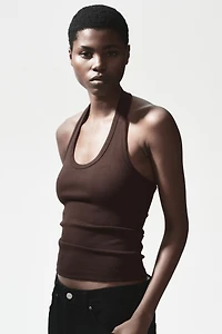 Cotton Halterneck Top