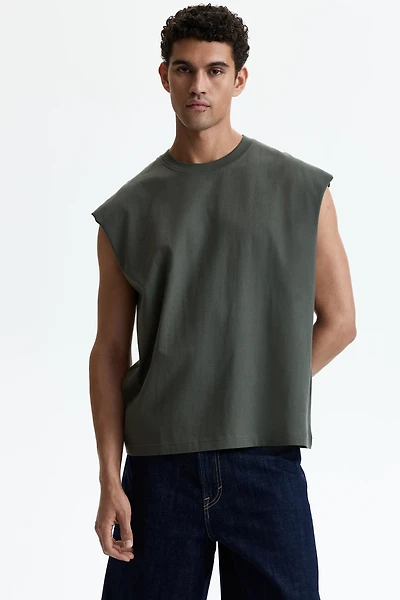 Relaxed-Fit Cotton Tank Top