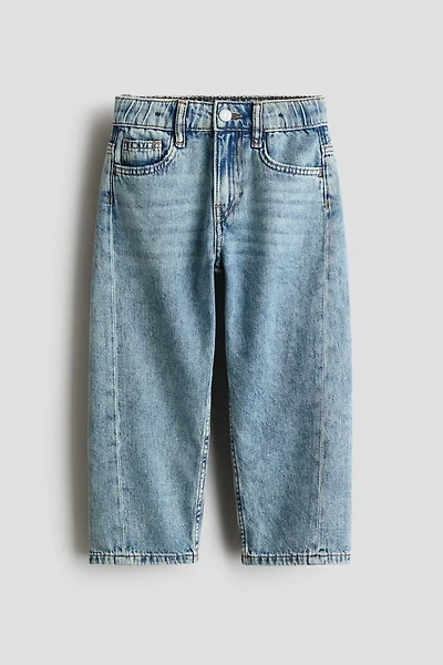 Loose-Fit Barrel Jeans