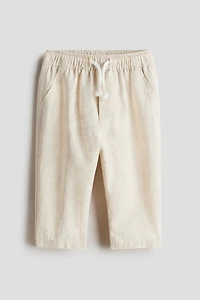 Linen-Blend Pants