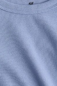 Haut en jersey de coton côtelé