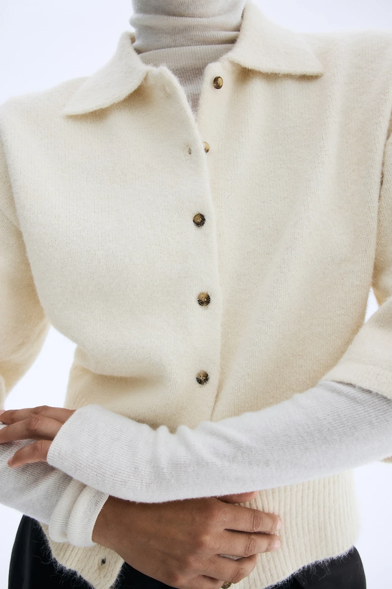 Cardigan with Collar