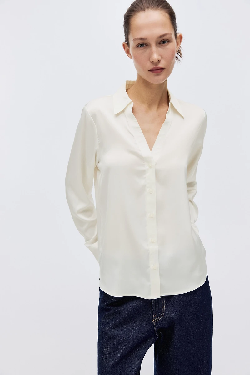 Blouse à encolure en V