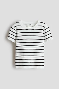 Haut en tricot côtelé