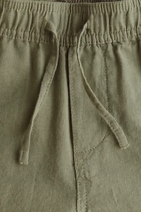 Linen-Blend Shorts