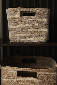 Small Handmade Seagrass Storage Basket