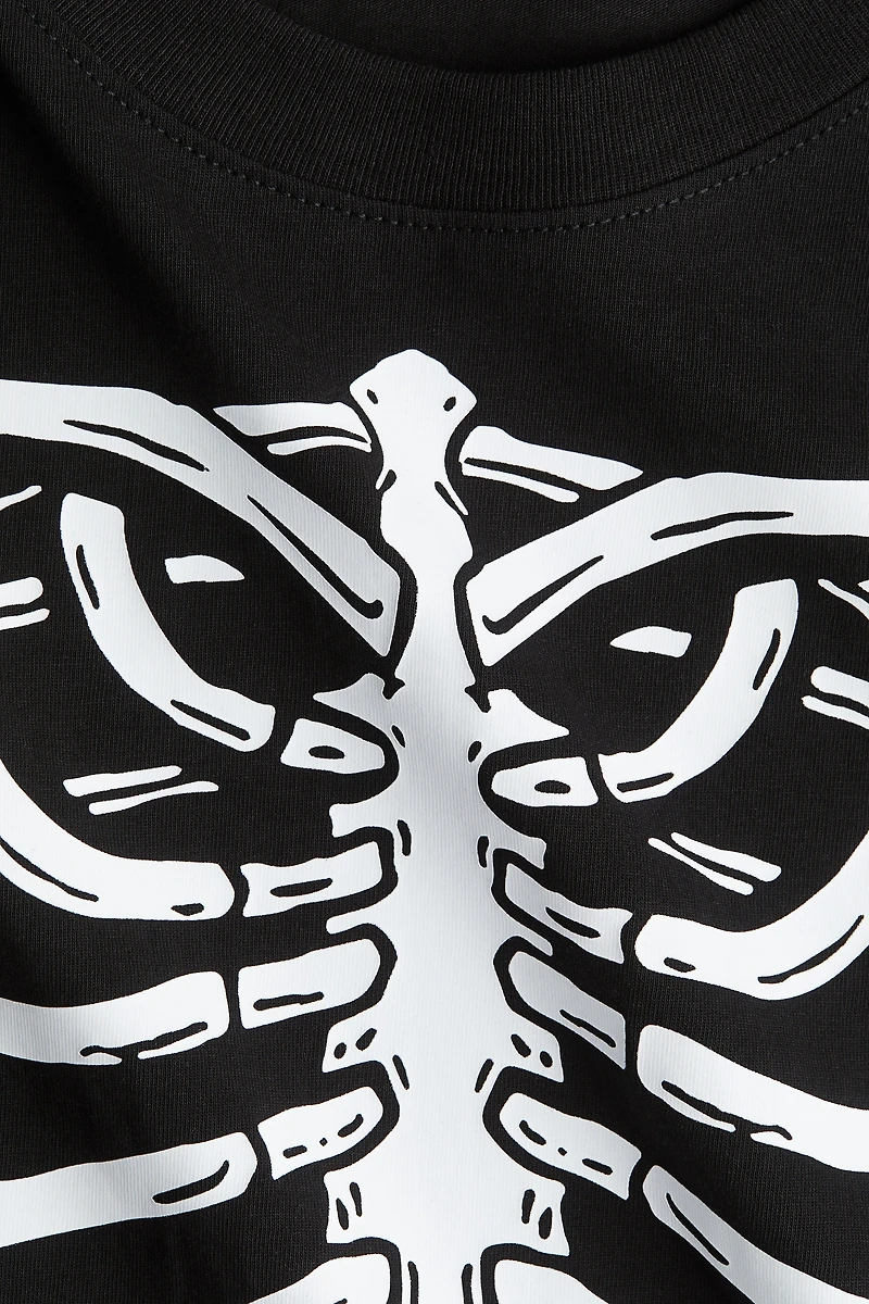 Printed cotton T-shirt