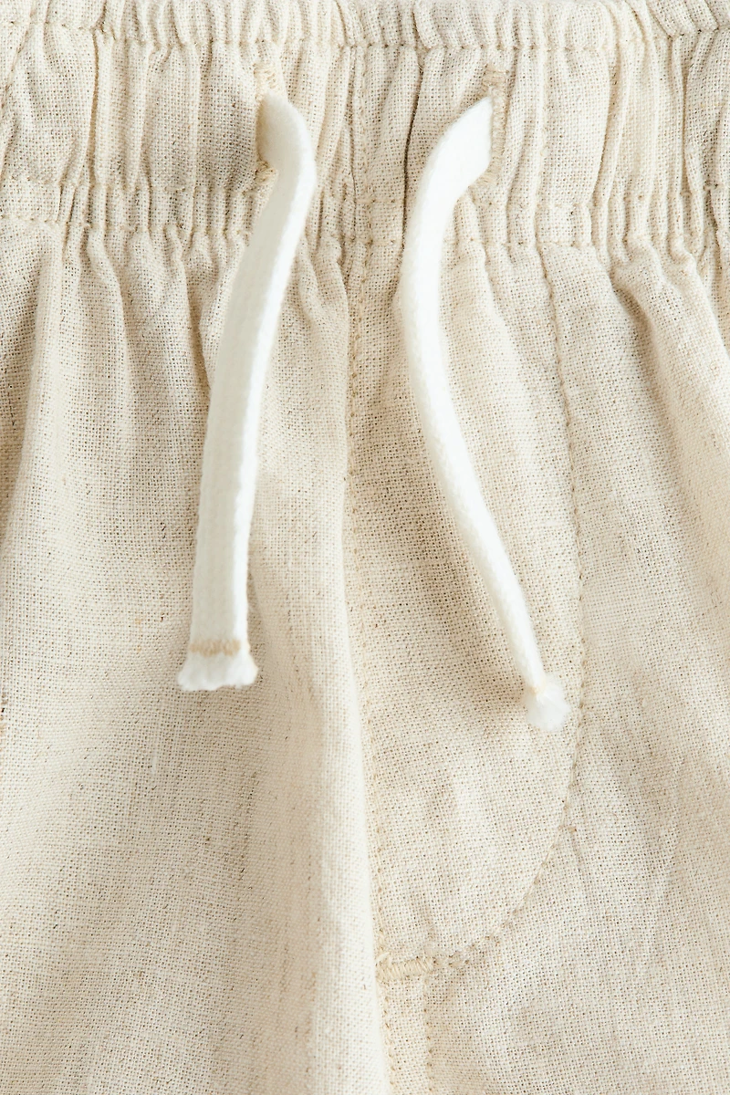 Linen-Blend Shorts