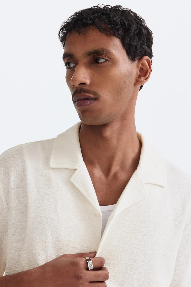 Chemise classique avec col cubain