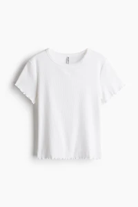 T-shirt avec détails surjetés