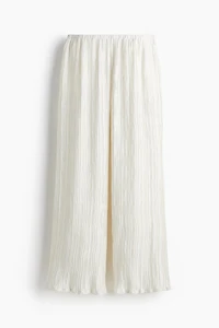 Pantalon froissé avec taille élastique