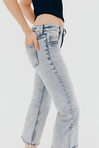 Flared Low Ankle Jeans