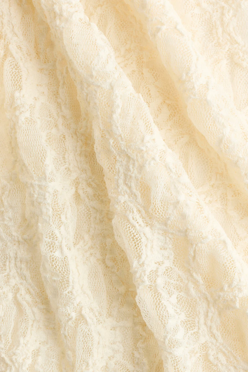 Asymmetric Lace-Look Top