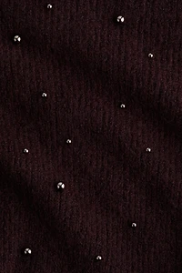 Haut péplum avec perles fantaisie