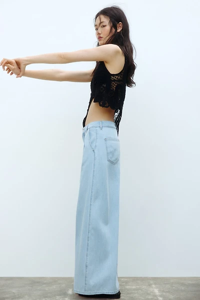 Pantalon large en sergé