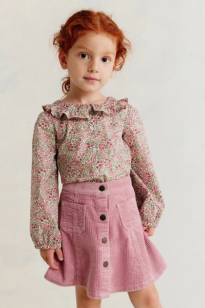 Corduroy A-Line Skirt