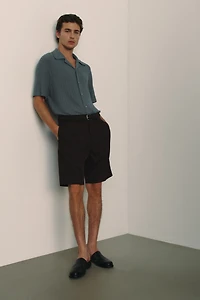 Relaxed-Fit Twill Bermuda Shorts