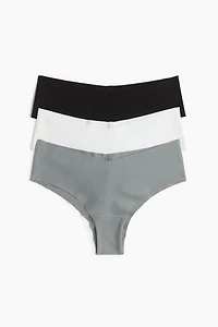 3-Pack Invisible Cotton Hipster Briefs