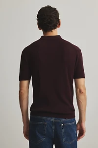 Slim-Fit Half-Zip Polo Shirt