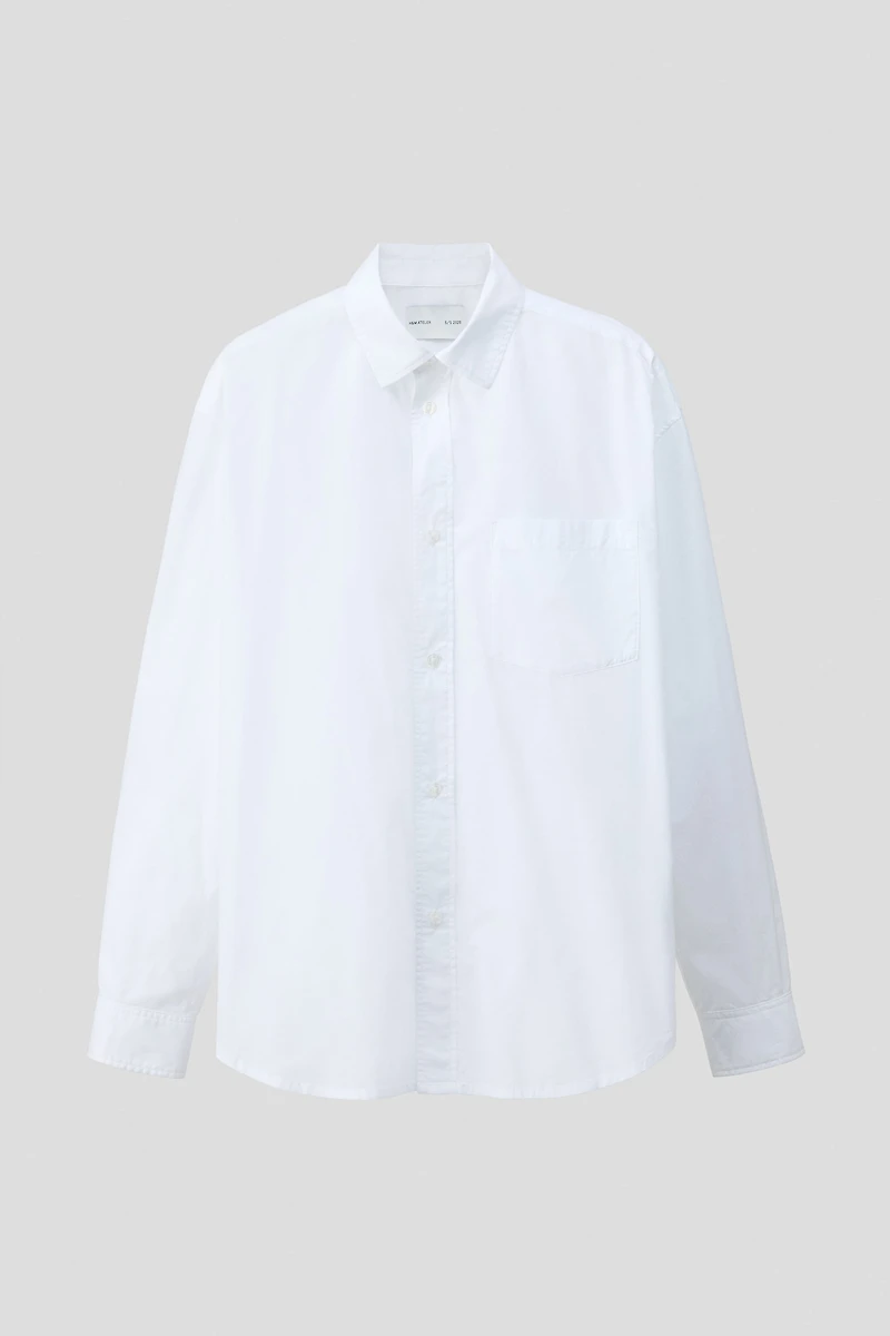 Chemise ample en popeline de coton