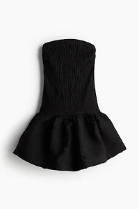 Robe bandeau smockée