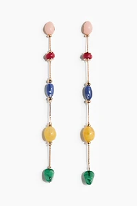 Beaded Pendant Earrings