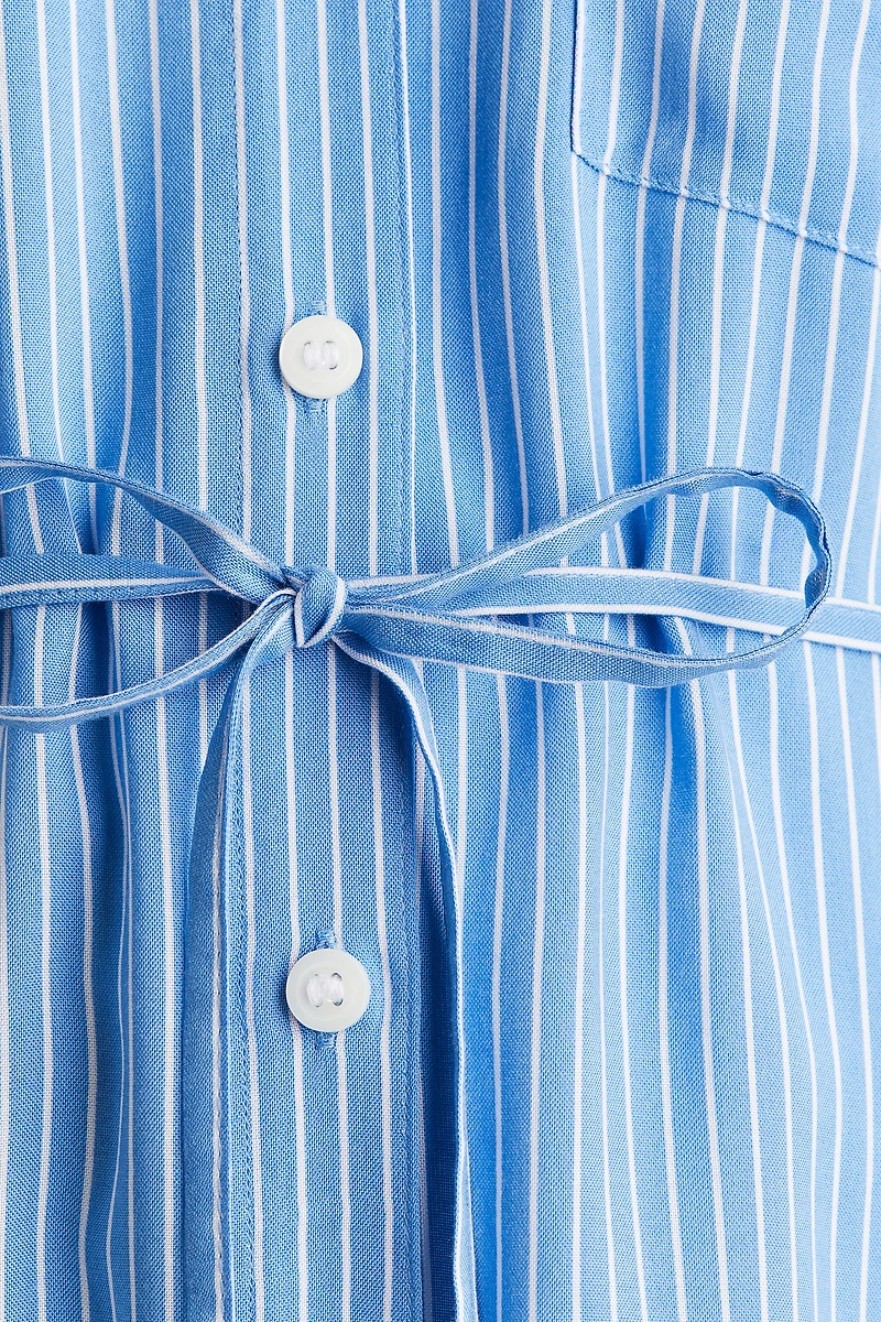 MAMA Tie-belt Shirt Dress