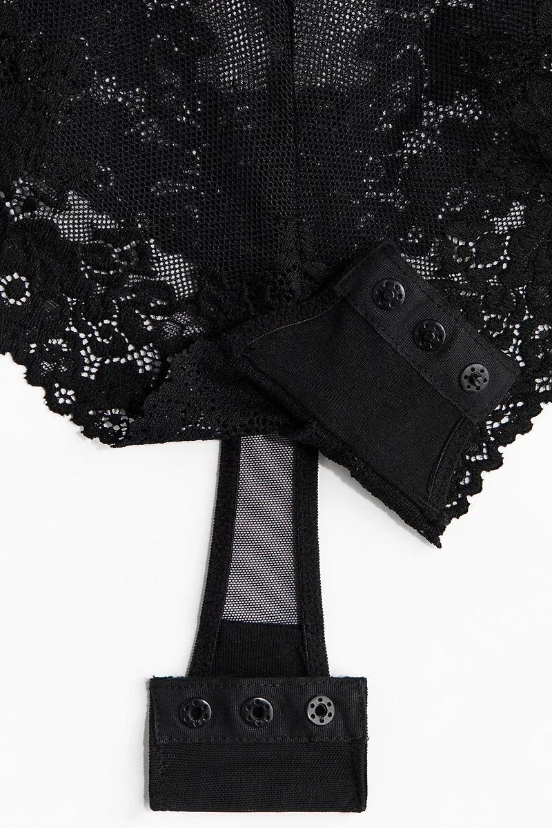 Lace Push-Up Thong Bodysuit