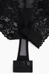 Lace Push-Up Thong Bodysuit