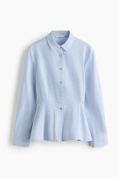 Chemise péplum en coton