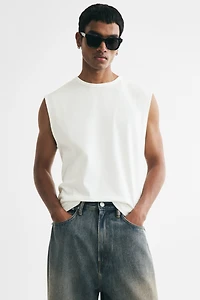 Regular-Fit Cotton Tank Top