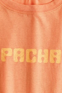 Oversized T-Shirt with Printed Motif