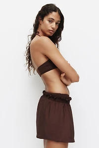 Crinkled Pull-On Shorts