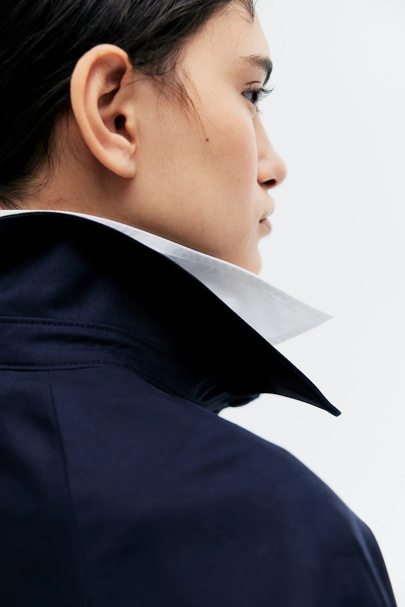 Twill Jacket with Collar