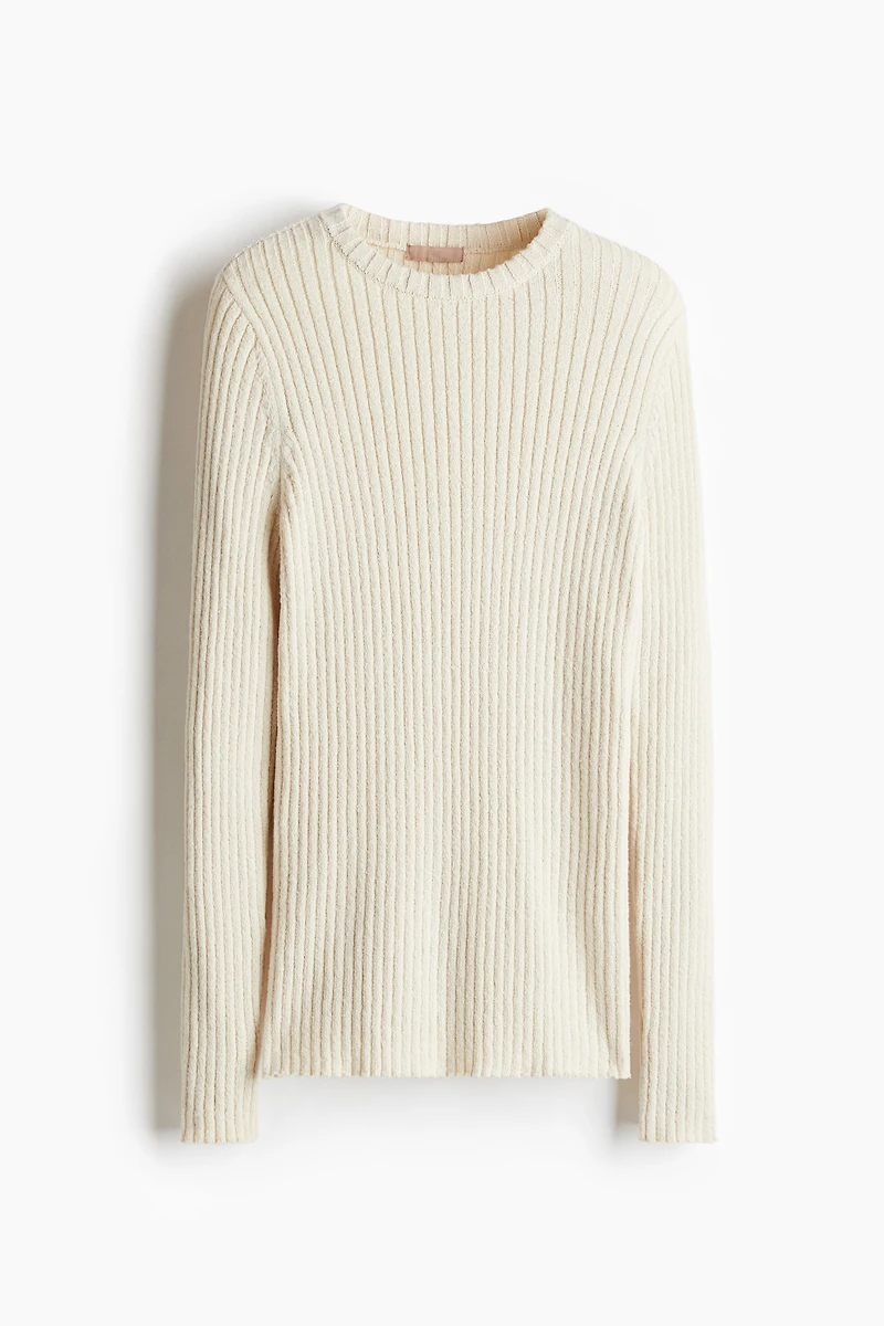 Haut en tricot côtelé
